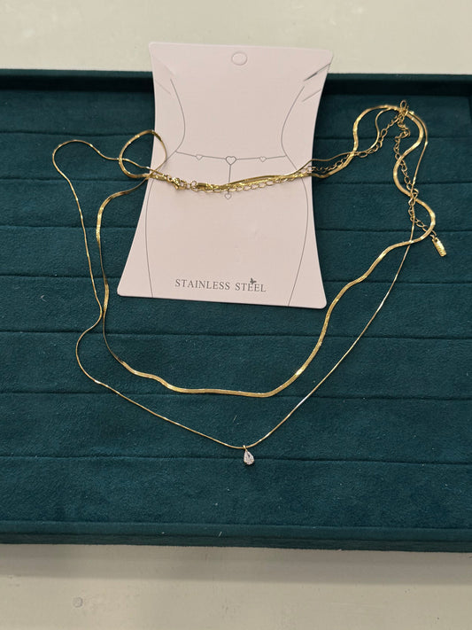 Body chain doppio filo goccia