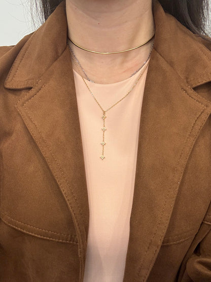 Collana Y micro fiori