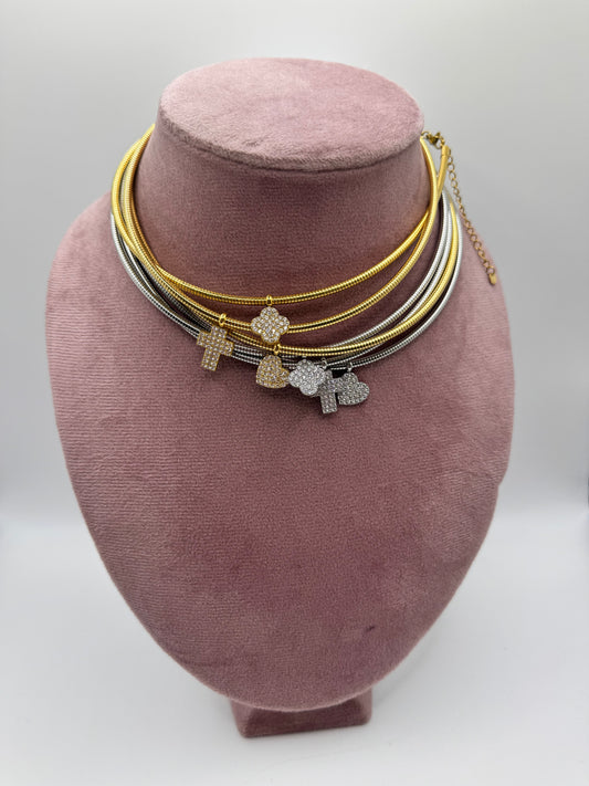 Collier tubogas con charm