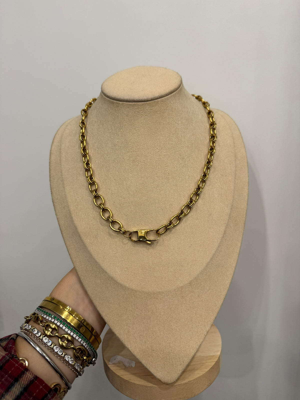 Catena charlotte con moschettone