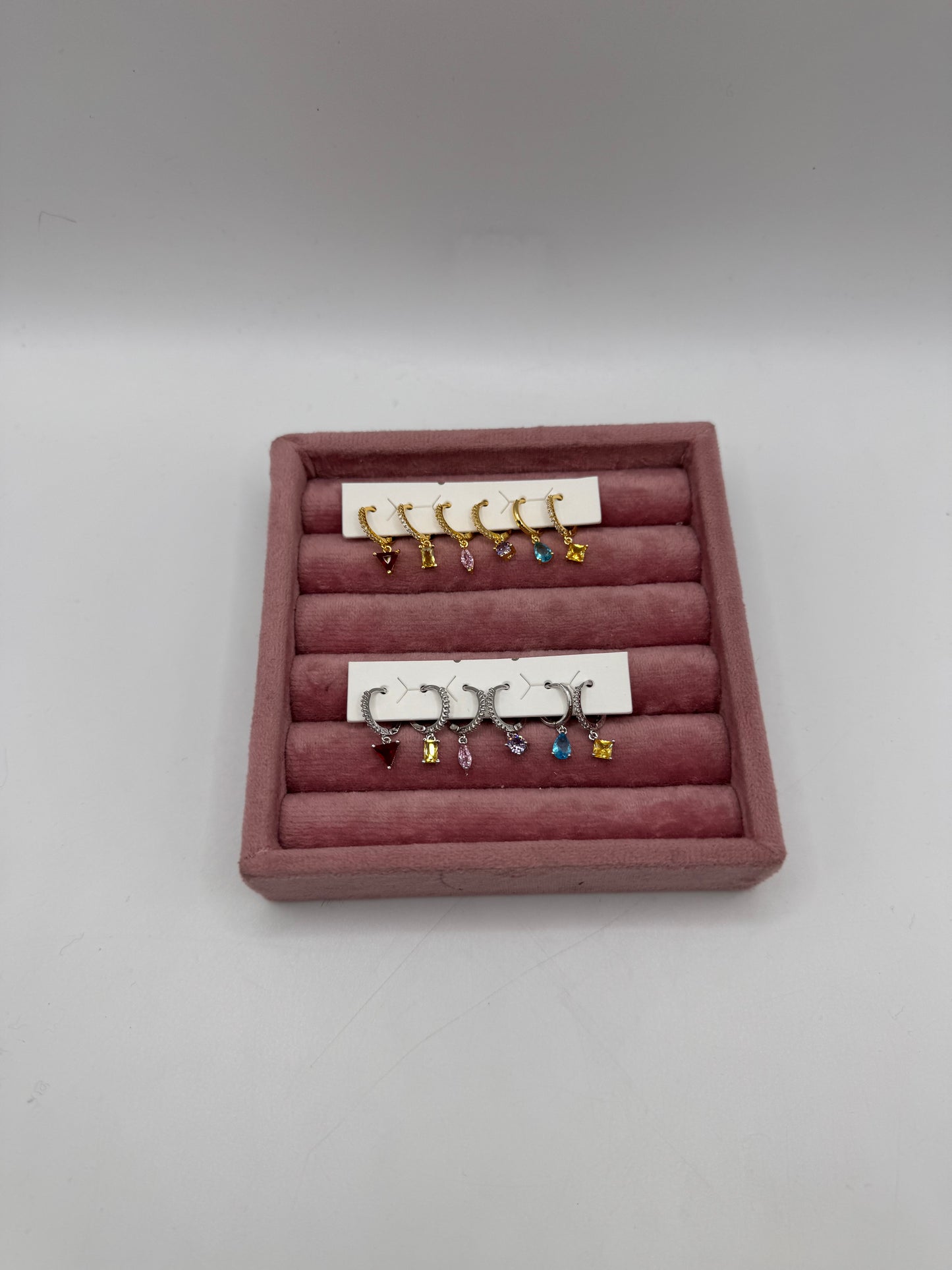 Set Hoops pendenti color