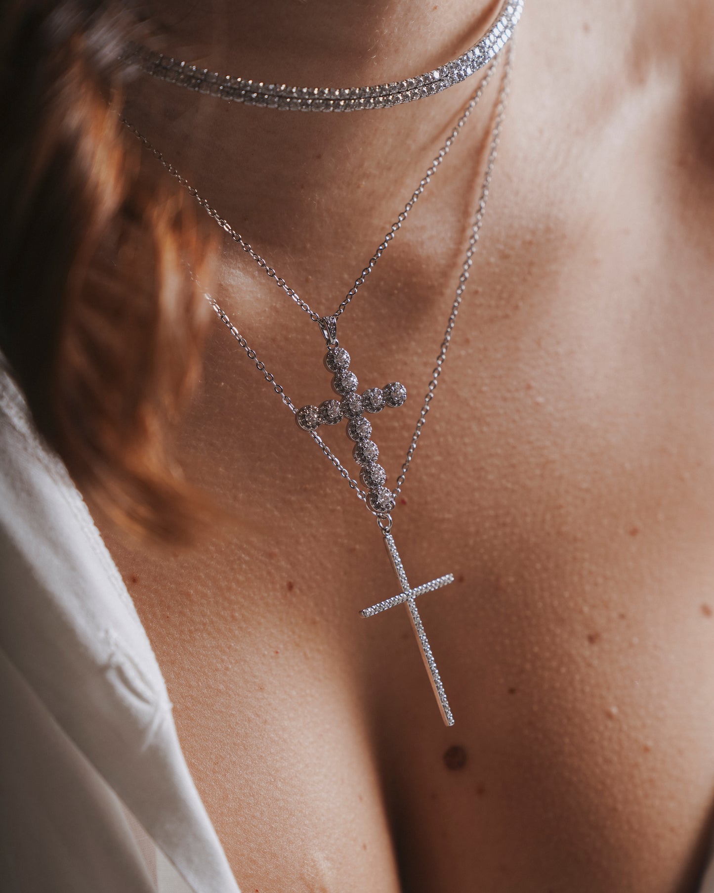 Collana croce luxury