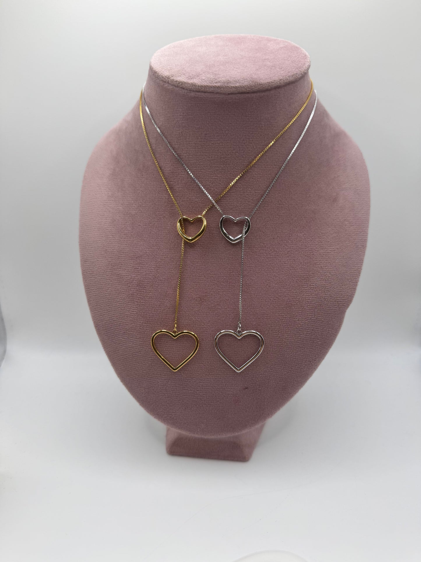 Collana Y doppio cuore