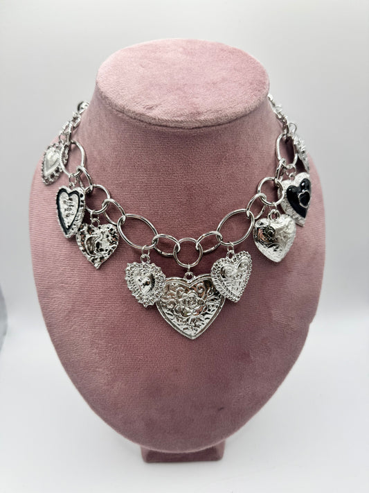 Collana big cuori sonaglio