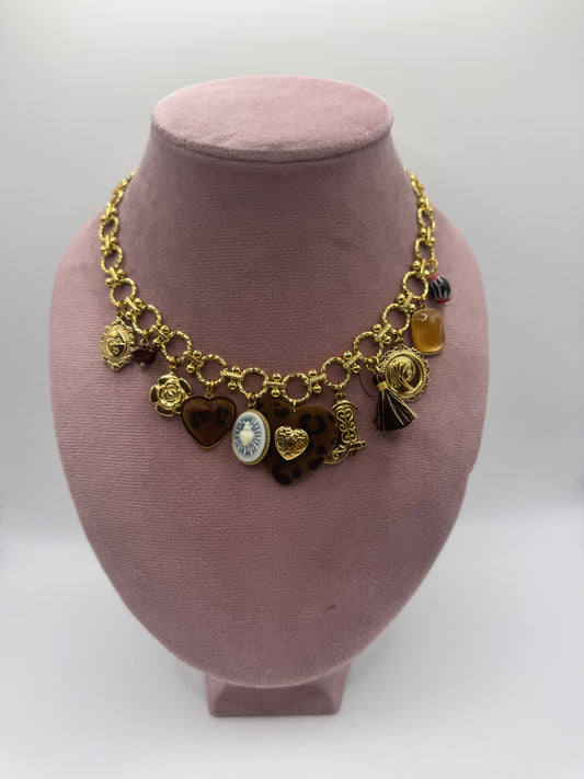 Collana charms maculato