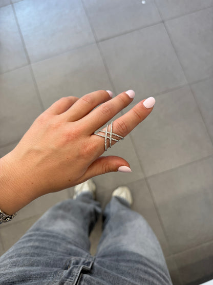 Anello double X