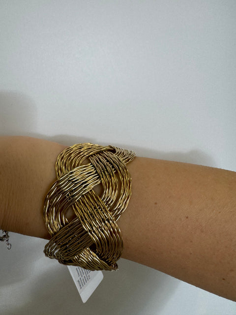 Bracciale rigido treccia