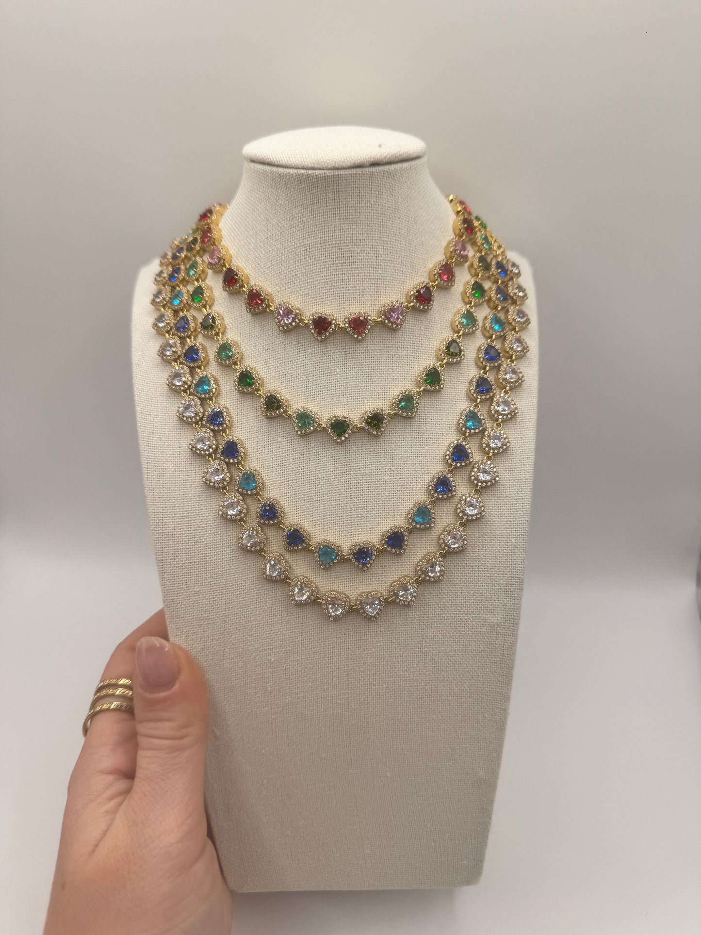 Chocker full heart diamond