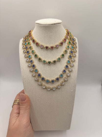 Chocker full heart diamond