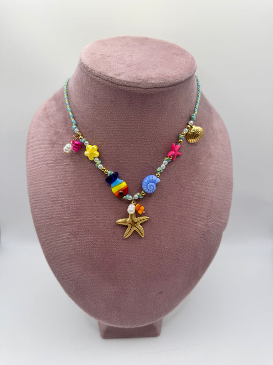 Collana filo arcobaleno