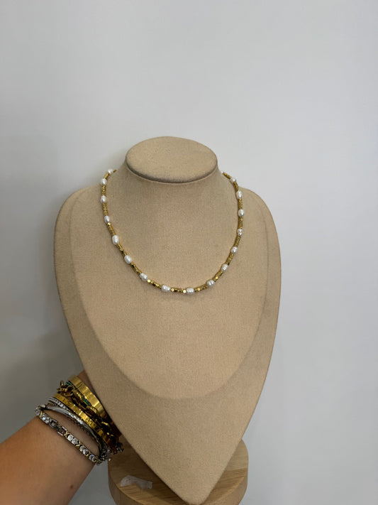 Collana perle gold
