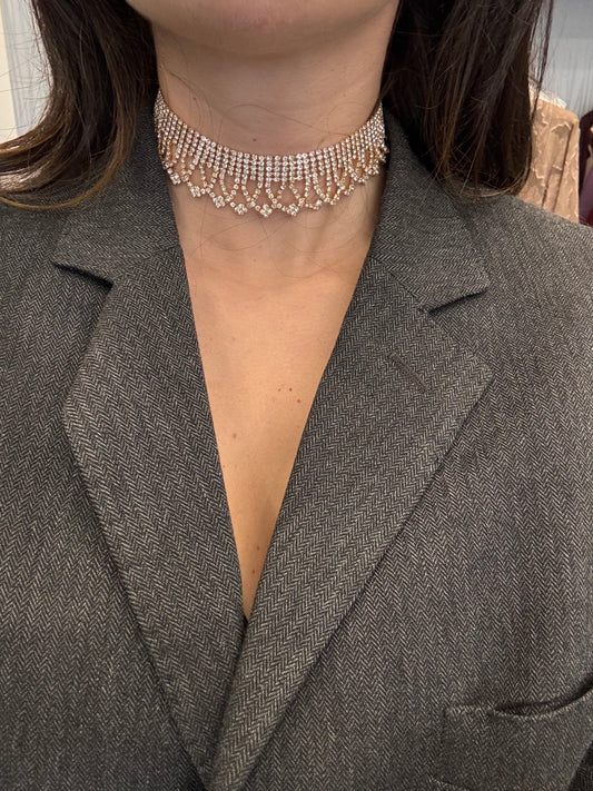 Chocker bordato