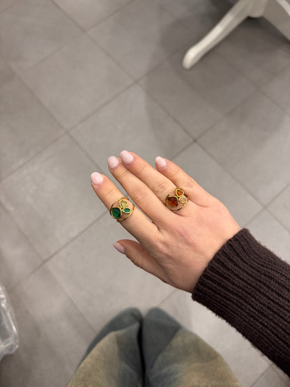 Anello vetro color