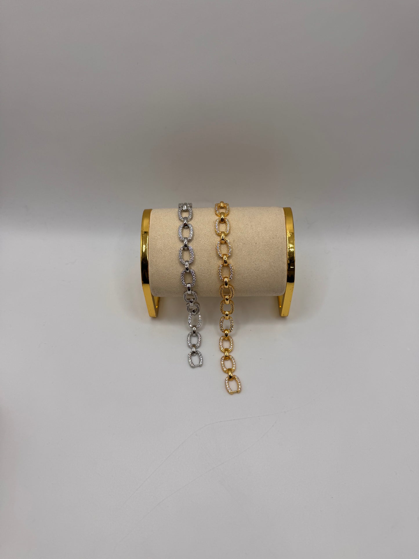 Bracciale ovali pavè