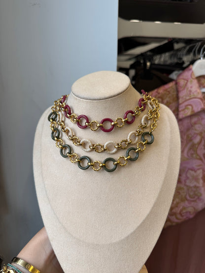 Collana anelli color