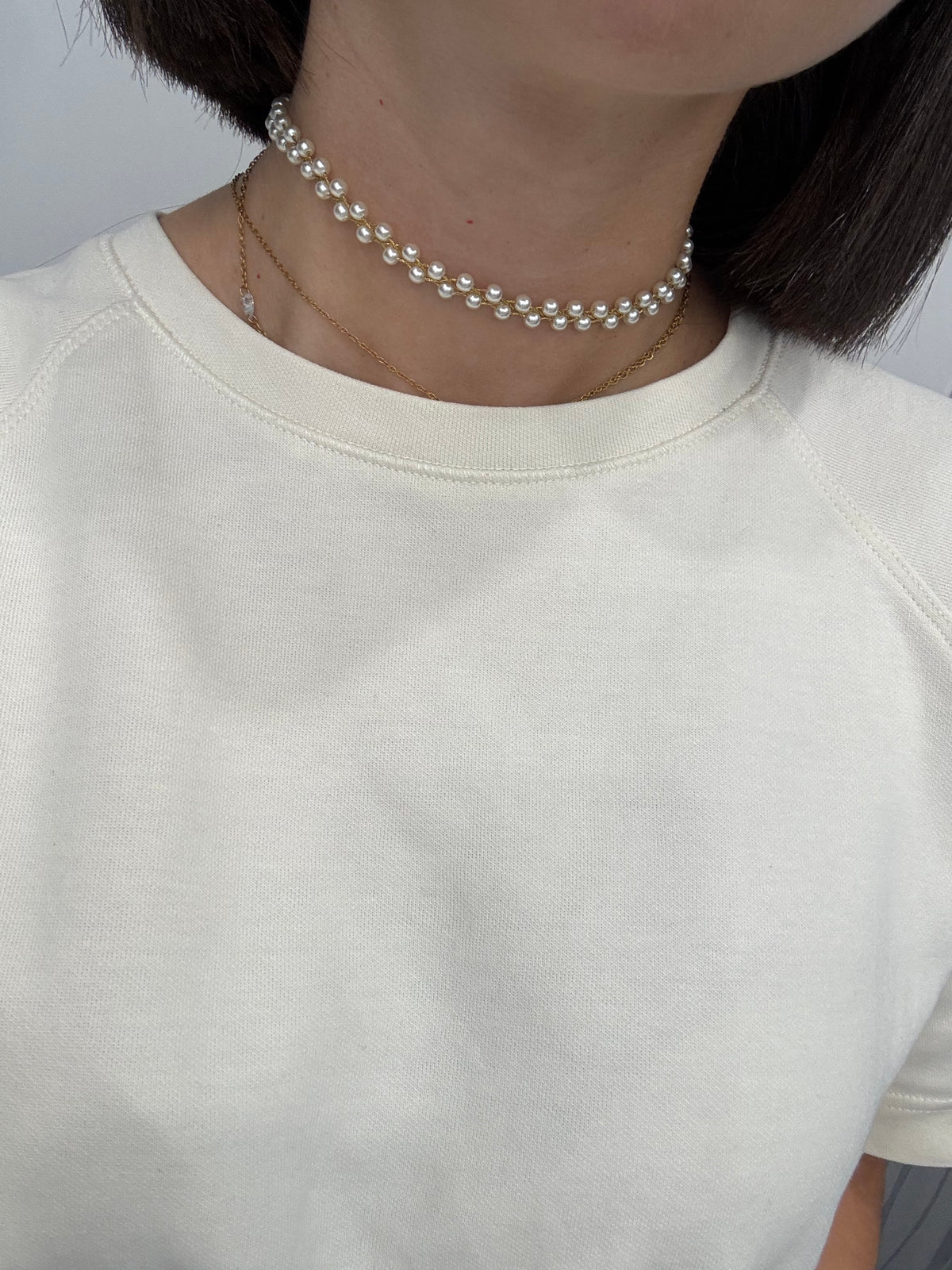 Chocker fascia perline