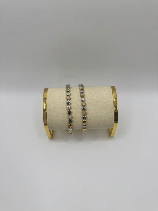 Bracciale sassolino bicolor