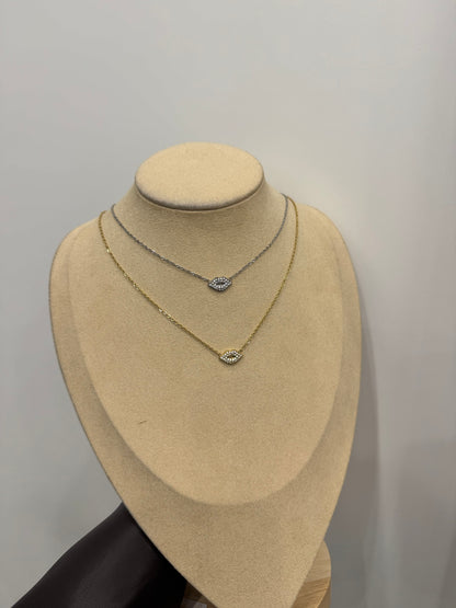 Collana bacetto pavè