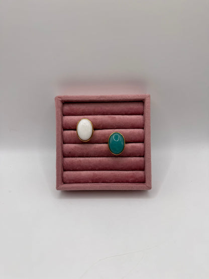 Anello pietra ovale