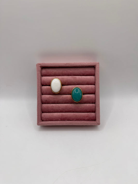 Anello pietra ovale
