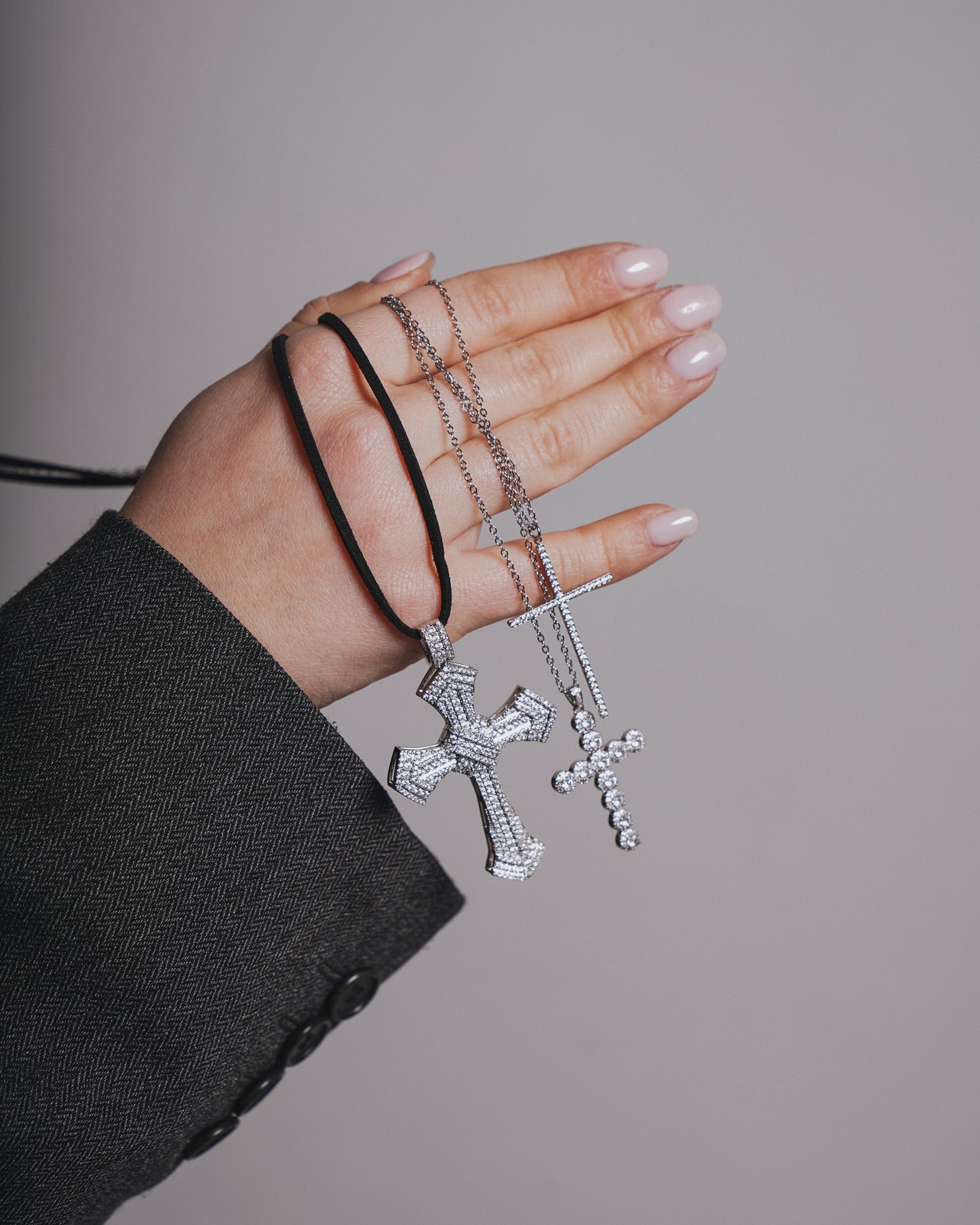 Collana croce slim