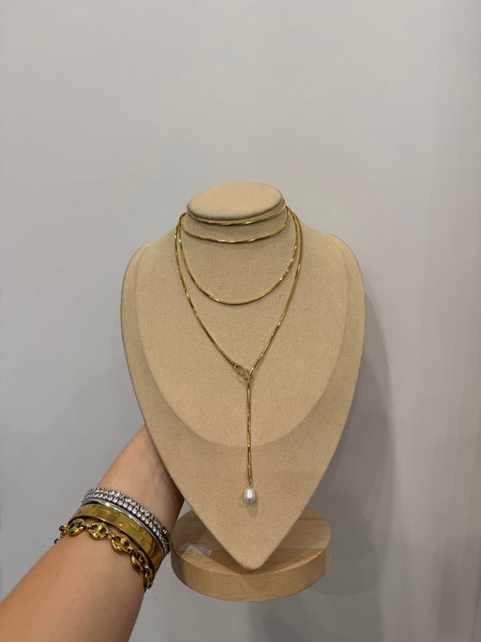 Collana multiuso perla