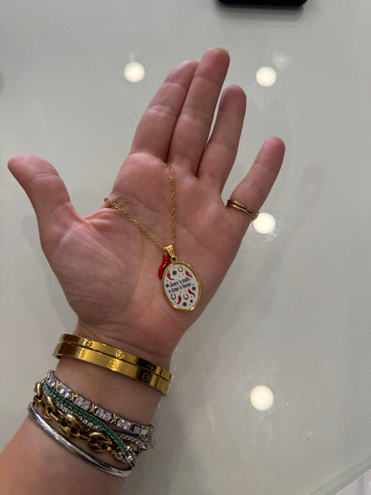 Collana frase scaramantica napoletana