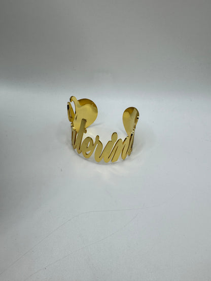 Bracciale personalizzato rigido nome corsivo