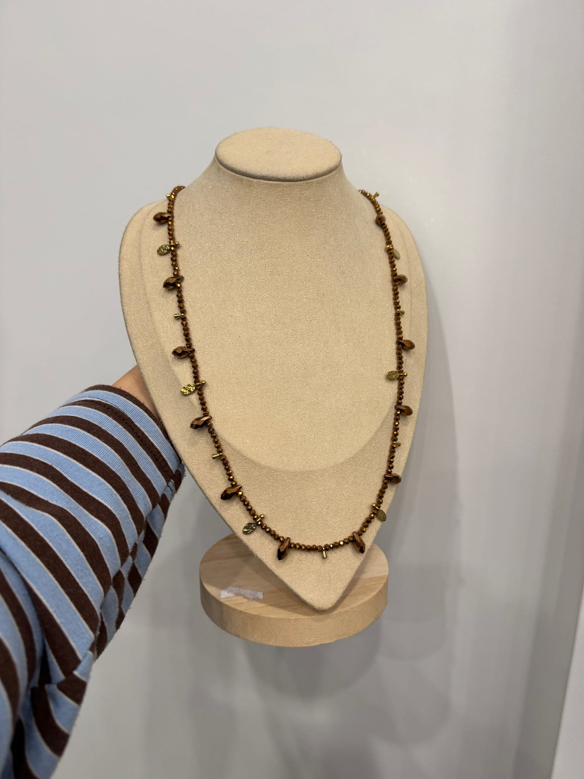 Collana lunga cristallini