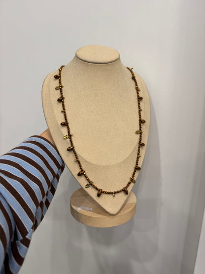 Collana lunga cristallini