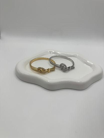 Bracciale fibia pavè