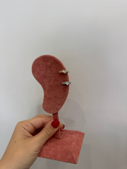 Earcuff intreccio cuore