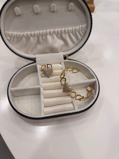 Bracciale multi cuori long