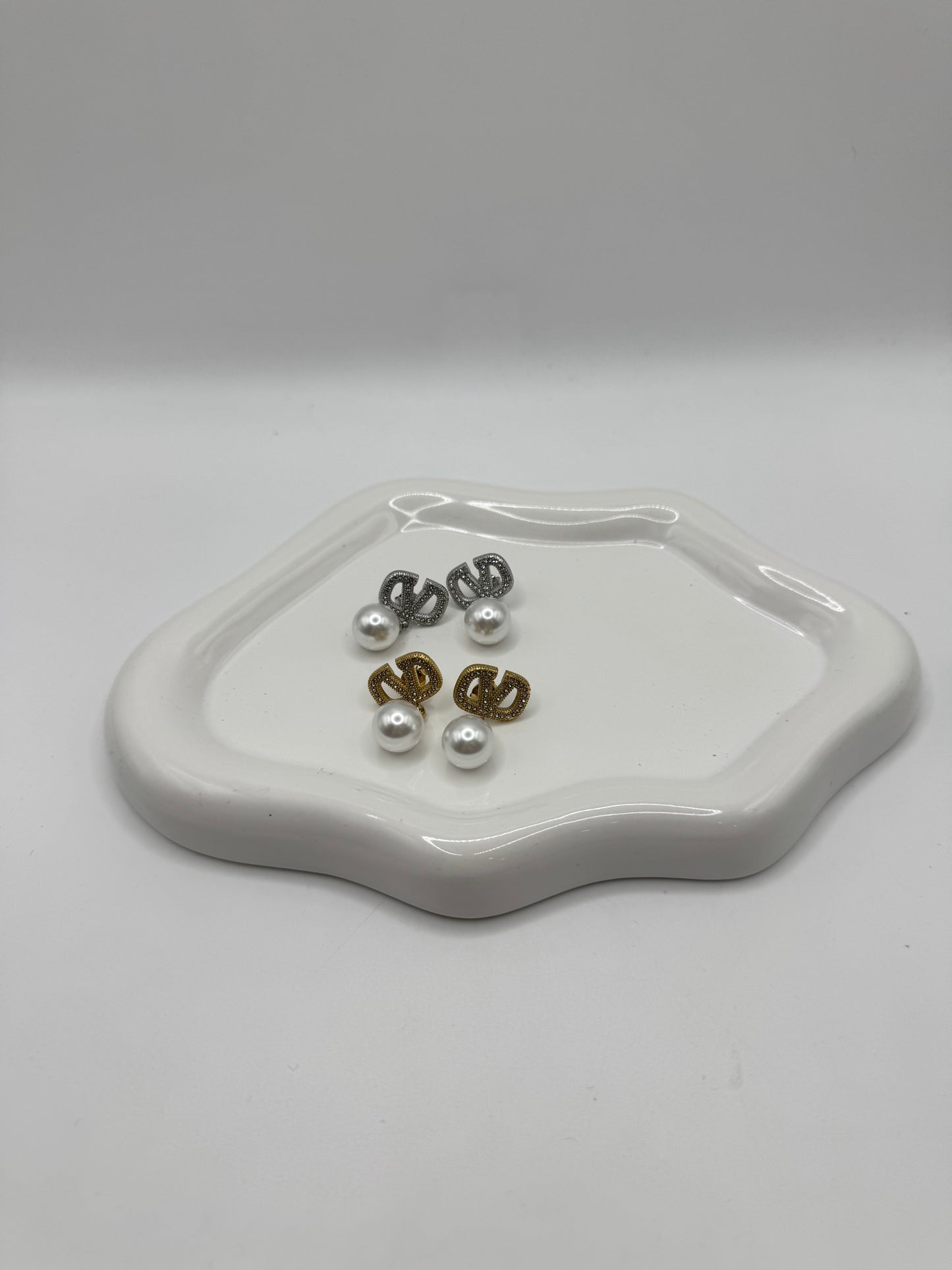 Orecchini perla pendente