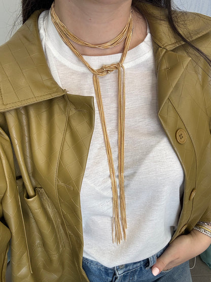 Collana multiuso frange