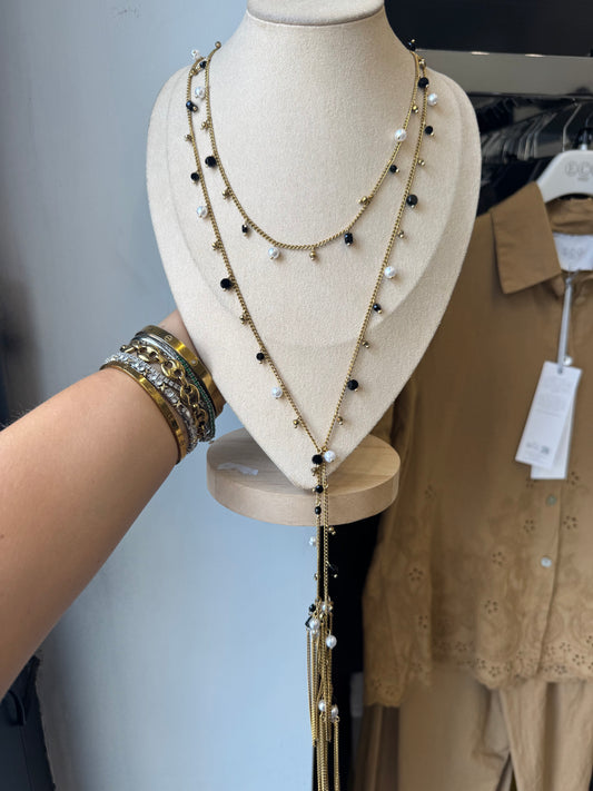Collana multiuso perline