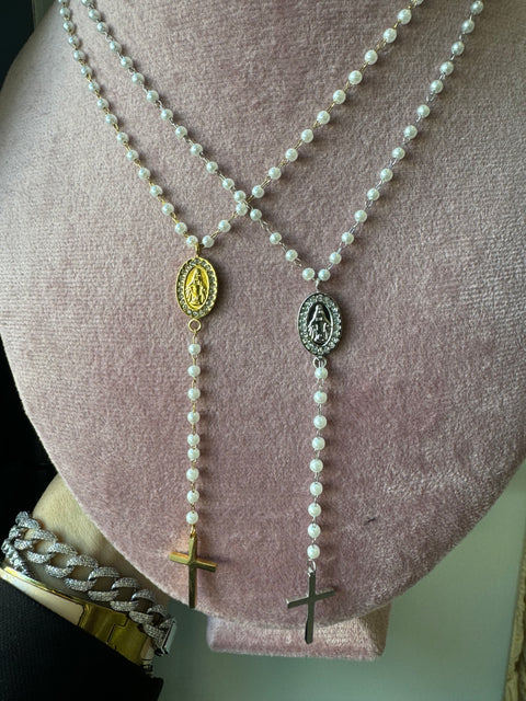 Collana Rosario pearls