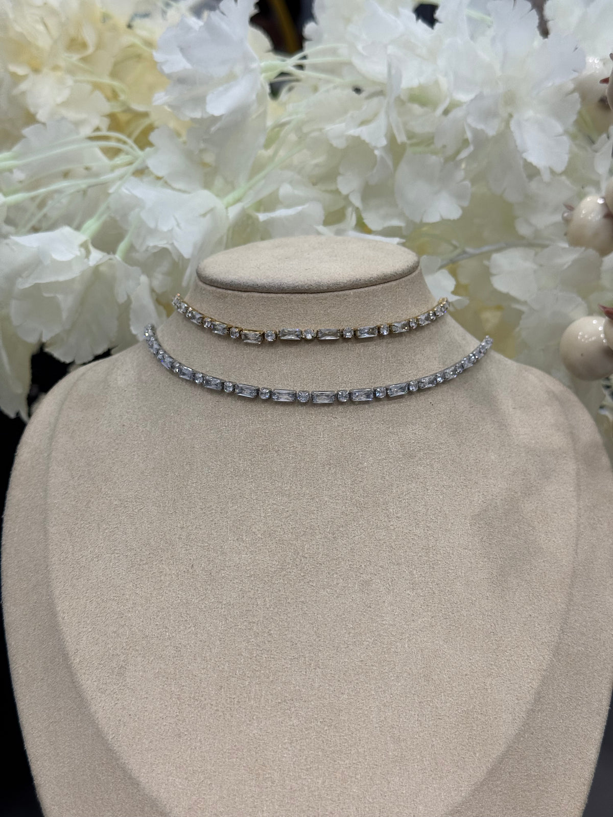 Chocker baguette punti luce