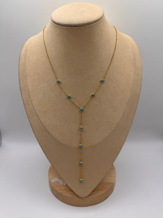 Collana Y turchese