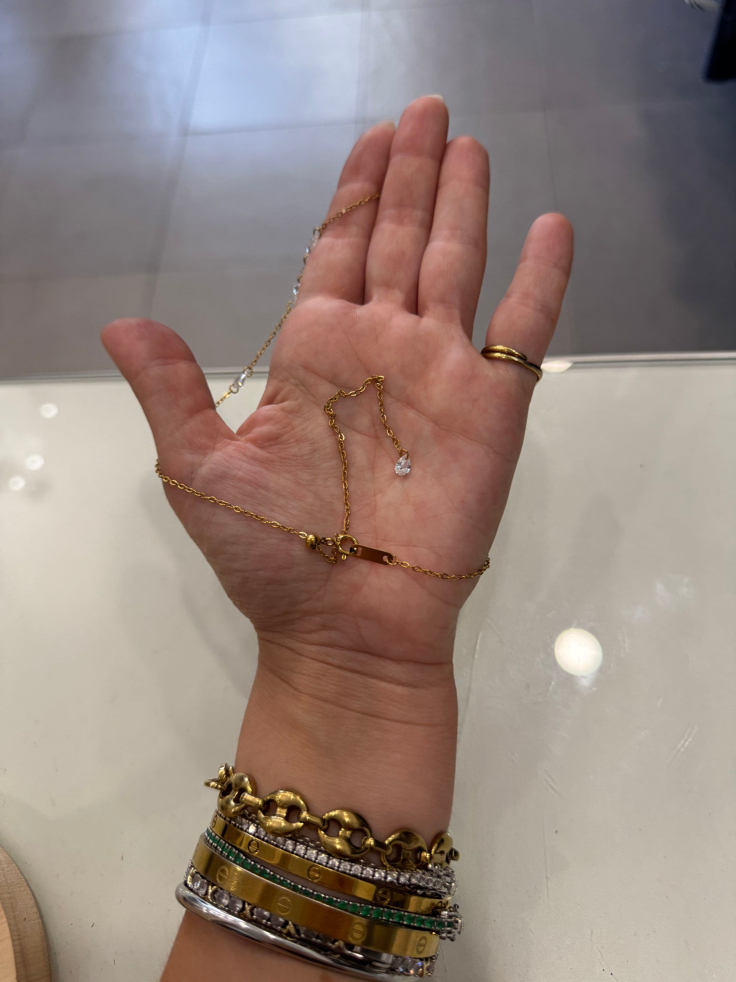 Girocolli cristalli nudi