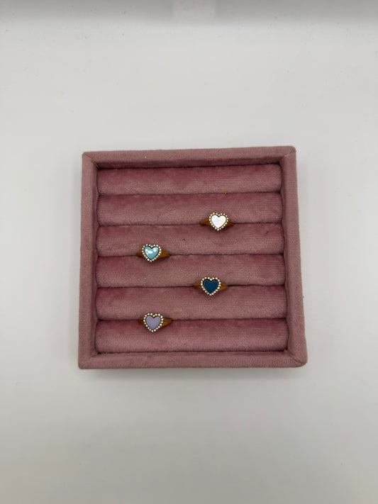 Anello mignolo sigillo color