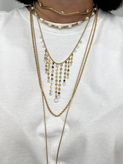 Collana cascata disco
