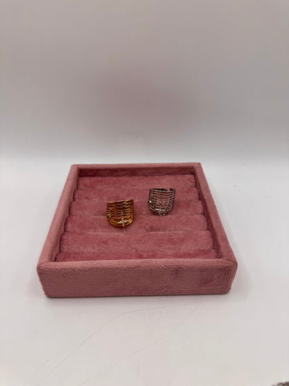 Anello fascione con pendenti