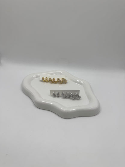 Set cerchietti diamond foglia