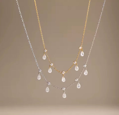 Girocollo cristalli nudi pendant