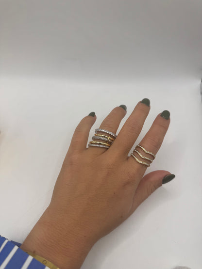 Anello multifascia bicolor