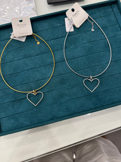 Collier semi rigido heart