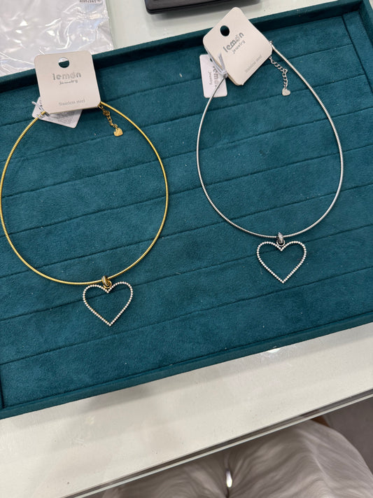 Collier semi rigido heart