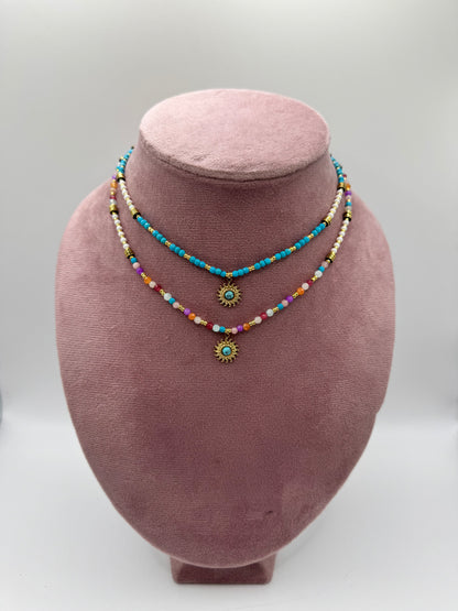 Collana color sole pendente