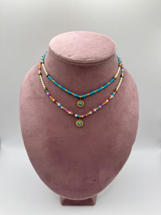 Collana color sole pendente
